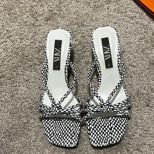 Zara high heel woman shoe